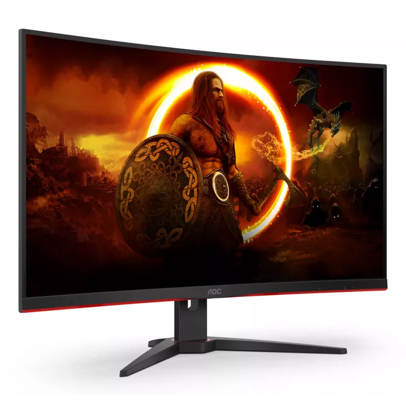 AOC G2 C32G2ZE/BK computermonitor 80 cm (31,5 inch) 1920 x 1080 pixel Full HD LED zwart, rood