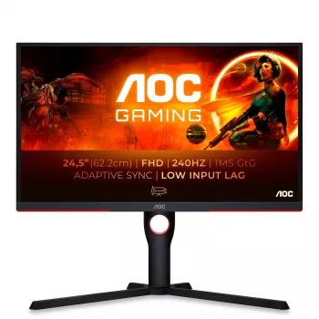 AOC G3 25G3ZM/BK computermonitor 62,2 cm (24,5 inch) 1920 x 1080 pixel Full HD zwart, rood