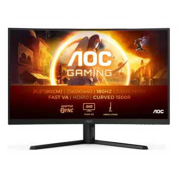 AOC G4 CQ32G4VE computermonitor 80 cm (31,5 inch) 2560 x 1440 pixel Quad HD LCD zwart, grijs