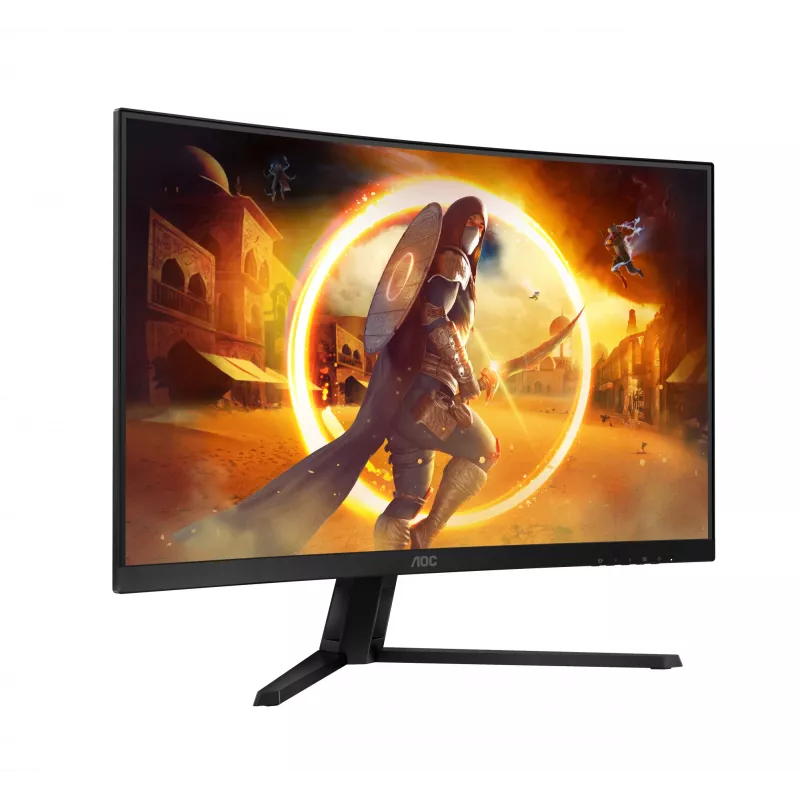 AOC G4 CQ32G4VE computermonitor 80 cm (31,5 inch) 2560 x 1440 pixel Quad HD LCD zwart, grijs