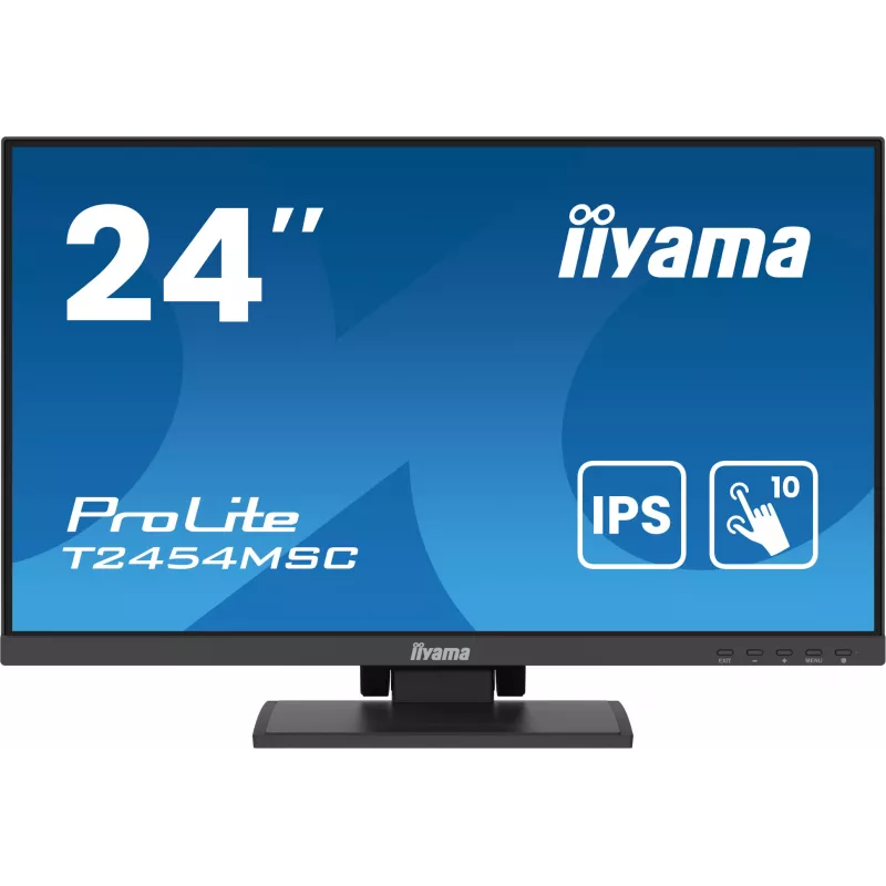iiyama ProLite T2454MSC-B2AG computermonitor 60,5 cm (23,8 inch) 1920 x 1080 pixel Full HD LED touchscreen multi-user zwart