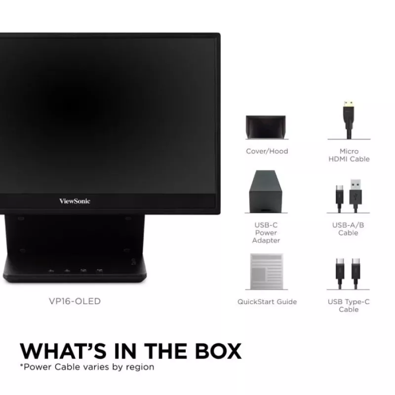 Viewsonic VP Series VP16-OLED computermonitor 40,6 cm (16 inch) 1920 x 1080 pixel Full HD zwart