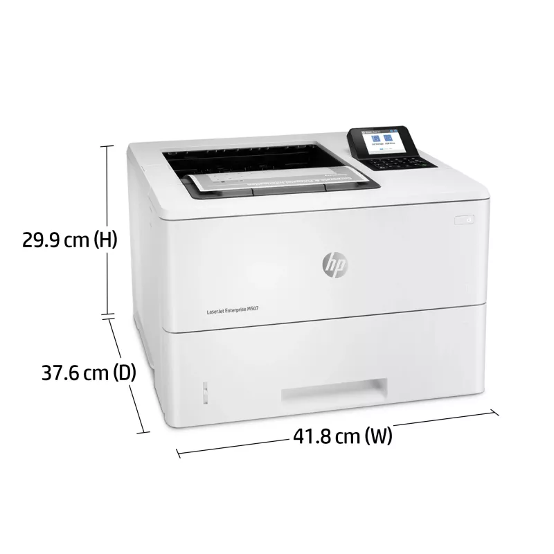 HP LaserJet Enterprise M507dn, laser, 1200 x 1200 DPI, A4, 43 ppm, dubbelzijdig printen, netwerkgeschikt