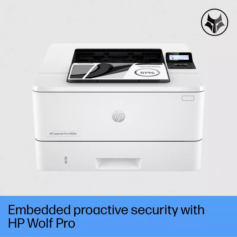 HP LaserJet Pro 4002dn printer, laser, 1200 x 1200 DPI, A4, 40 ppm, dubbelzijdig printen, wit
