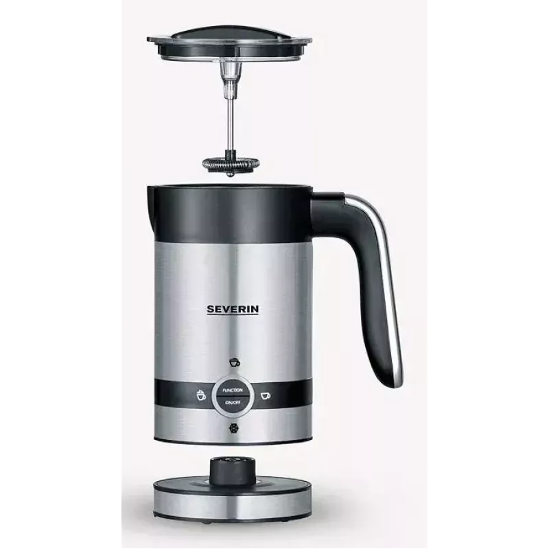 Automatische melkopschuimer Severin SM 3584 zwart roestvrij staal