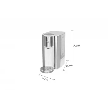 Unold Ava waterkoker 2,5 l 2600 W zilver, wit