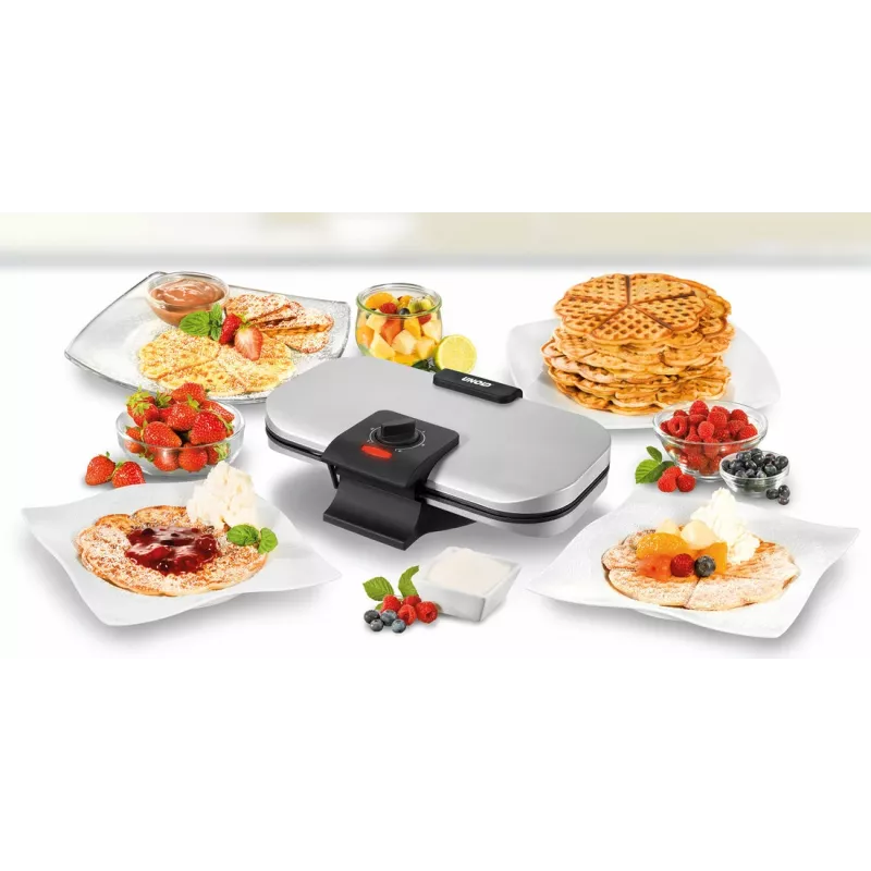 Unold 48241 wafelijzer 2 wafels 1300 W zwart, zilver