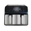 Unold 58685 friteuse dubbel 8 L vrijstaand model 1700 W heteluchtfriteuse zwart, grijs