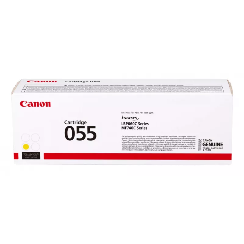 Canon 055 tonercartridge 1 stuk origineel geel