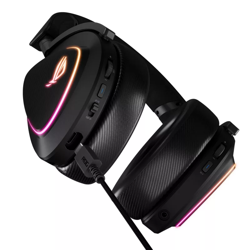 ASUS ROG DELTA II headset bedraad & draadloos hoofdband gaming USB Type-C Bluetooth zwart