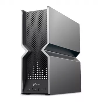 TP-Link Archer BE19000 tri-band Wi-Fi 7-router, Wi-Fi 7 (802.11be), tri-band (2,4 GHz / 5 GHz / 6 GHz), Ethernet LAN, zwart, roestvrij staal, tafelrouter