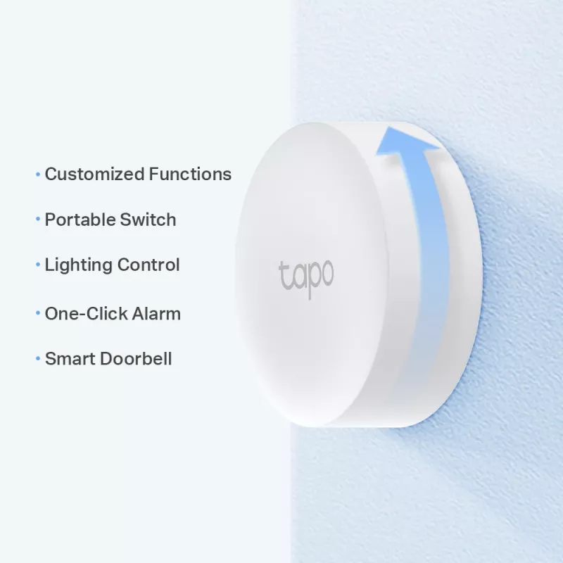 TP-Link Tapo slimme knop, draadloos, wit, wand, 868, 922 MHz, binnen, Android, iOS