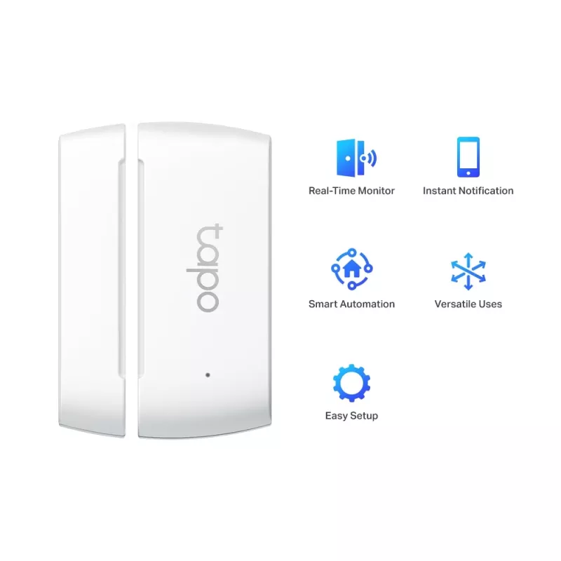 TP-Link Tapo slimme contactsensor, draadloos, wit, 922 MHz, deur/raam, 0 - 40 °C, CR2032