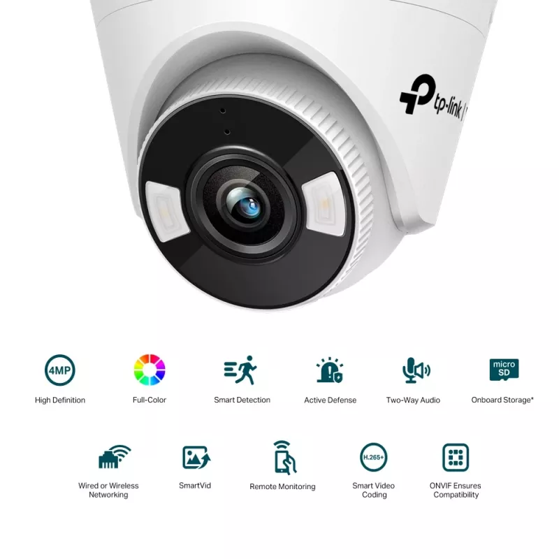 TP-Link VIGI 4MP Full-Color Wi-Fi Turret netwerkcamera