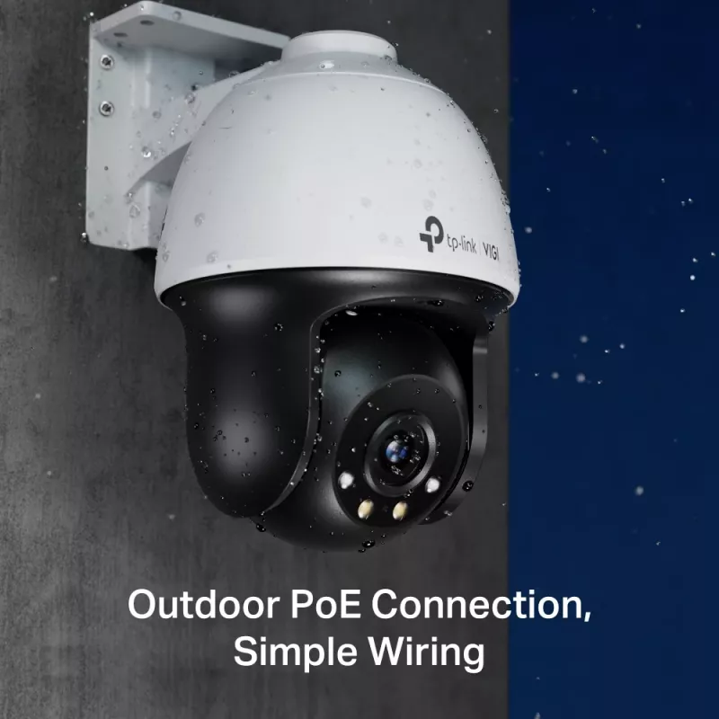 TP-Link VIGI 4MP buiten Full-Color Wi-Fi pan tilt netwerkcamera