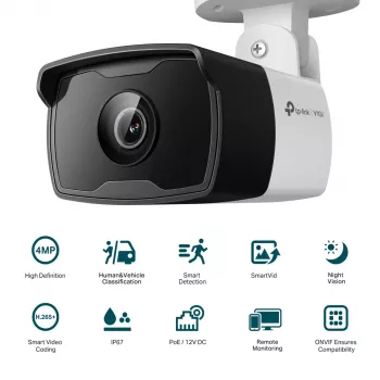 TP-Link VIGI C340I 2.8MM beveiligingscamera bullet IP-beveiligingscamera buiten 2560 x 1440 pixel plafond/muur/paal