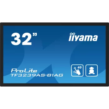 iiyama TF3239AS-B1AG computermonitor 80 cm (31,5 inch) 1920 x 1080 pixel Full HD LED touchscreen zwart