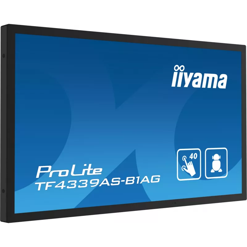 iiyama TF4339AS-B1AG computermonitor 108 cm (42,5 inch) 3840 x 2160 pixel 4K Ultra HD LED touchscreen zwart