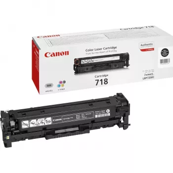 Canon CRG-718 Bk tonerpatroon 1 stuk origineel zwart