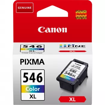 Canon CL-546XL High Yield C/M/Y kleureninktpatroon, hoge (XL) opbrengst, cyaan, magenta, geel, pigmentinkt, 1 st., 300 pagina's, enkelverpakking