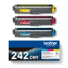 Brother TN-242CMY tonercartridge 1 st. origineel cyaan, magenta, geel