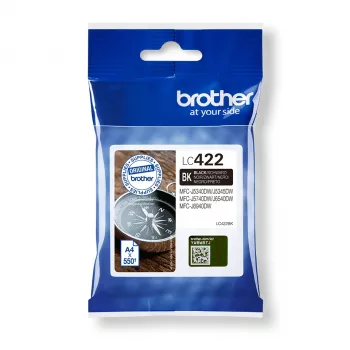 Brother LC422BK inktpatroon 1 stuk origineel zwart