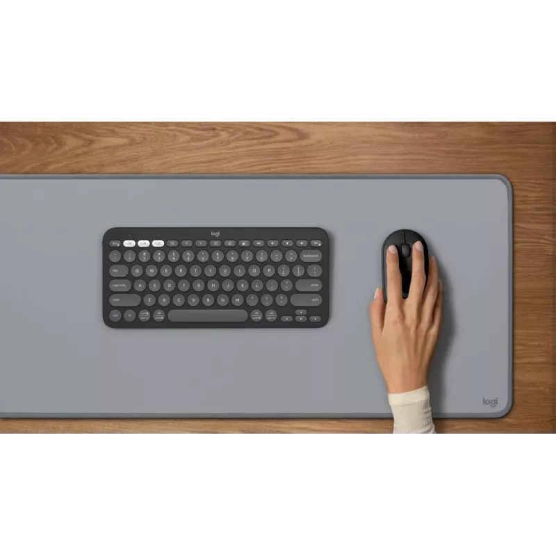 Muis Logitech M350S zwart USB optisch draadloos