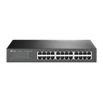 TP-Link 24-poorts Gigabit desktop/rackmount netwerkswitch, unmanaged, Gigabit Ethernet (10/100/1000), fullduplex, rackmontage
