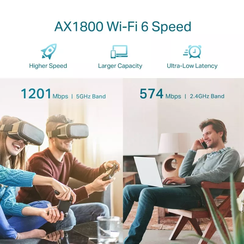 Netwerk-repeater TP-Link AX1800 WiFi 6 Extender RE605X
