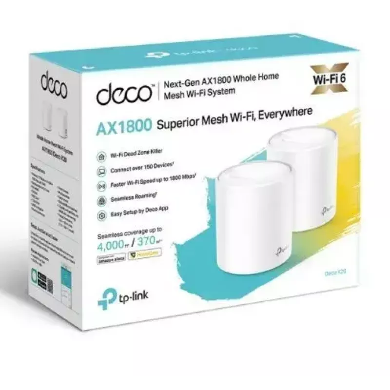 TP-Link AX1800 Whole Home Mesh Wi-Fi 6 systeem, 2-pack