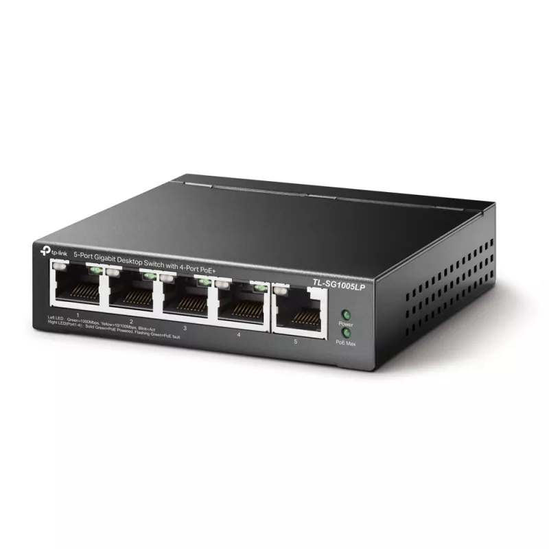 TP-Link TL-SG1005LP netwerkswitch unmanaged Gigabit Ethernet (10/100/1000) Power over Ethernet (PoE) zwart