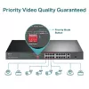 TP-Link 16-poorts 10/100 Mbps + 2-poorts Gigabit rackmount PoE-switch met 16-poorts PoE+