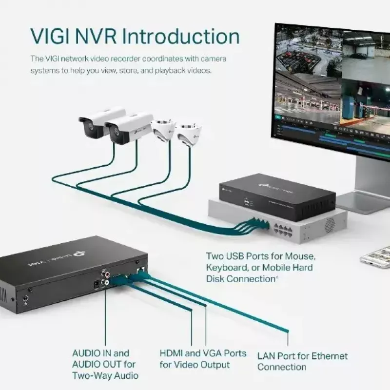 TP-LINK VIGI 8-kanaals netwerk-videorecorder