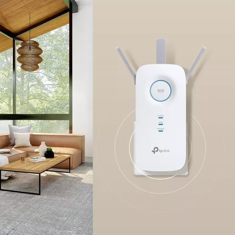 TP-Link RE550 netwerkversterker netwerkzender en -ontvanger wit 10, 100, 1000 Mbit/s