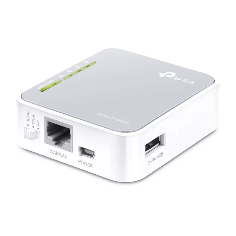 TP-Link TL-MR3020 WLAN-router Fast Ethernet single-band (2,4 GHz) 4G zilver, wit