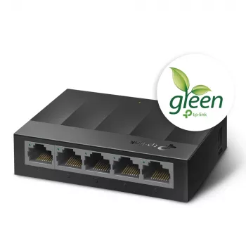 TP-Link 5-poorts 10/100/1000Mbps desktop-netwerkswitch, unmanaged, Gigabit Ethernet (10/100/1000), wandmontage
