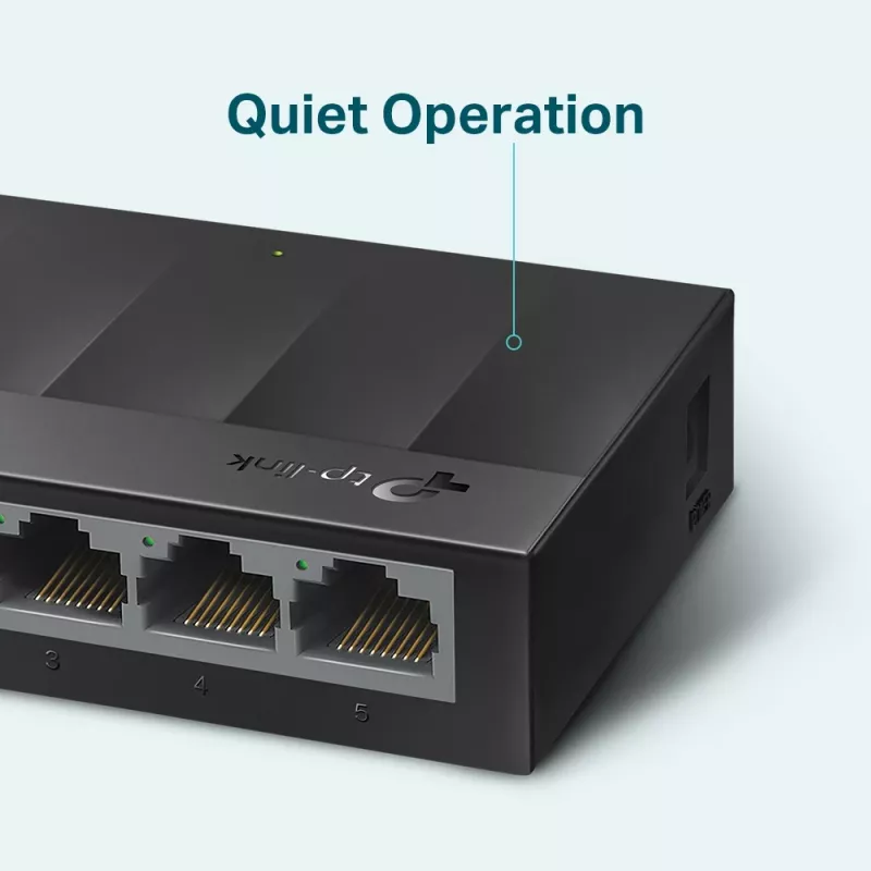 TP-Link 5-poorts 10/100/1000Mbps desktop-netwerkswitch, unmanaged, Gigabit Ethernet (10/100/1000), wandmontage