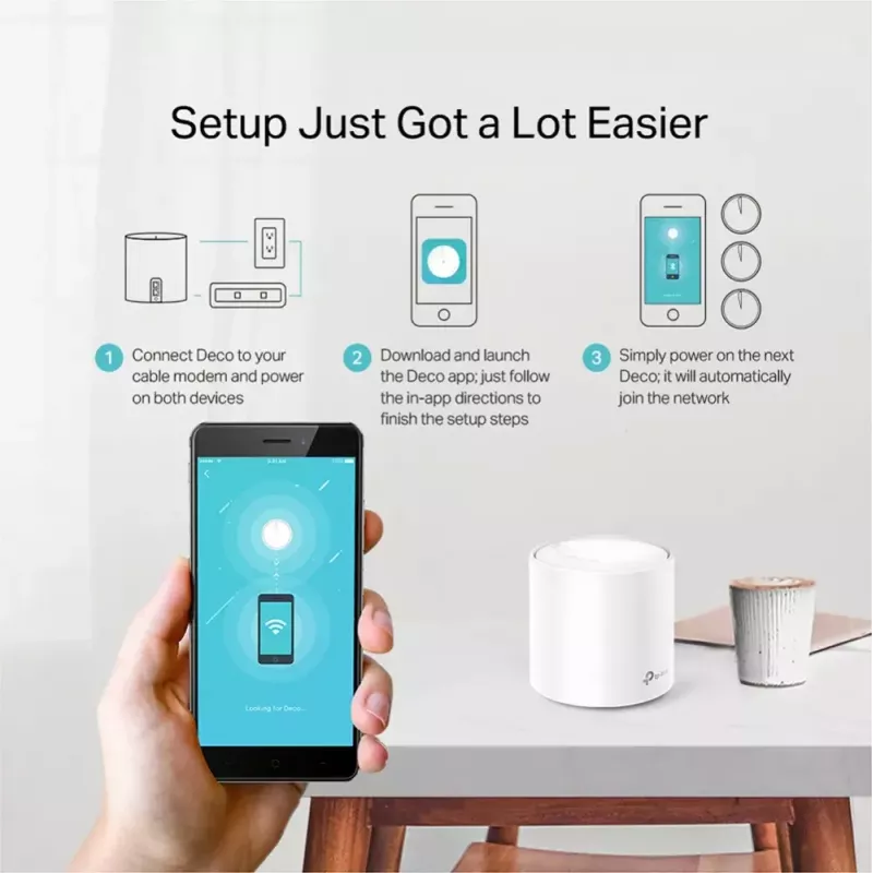 TP-Link AX1800 Whole Home Mesh Wi-Fi 6 systeem, 3-pack