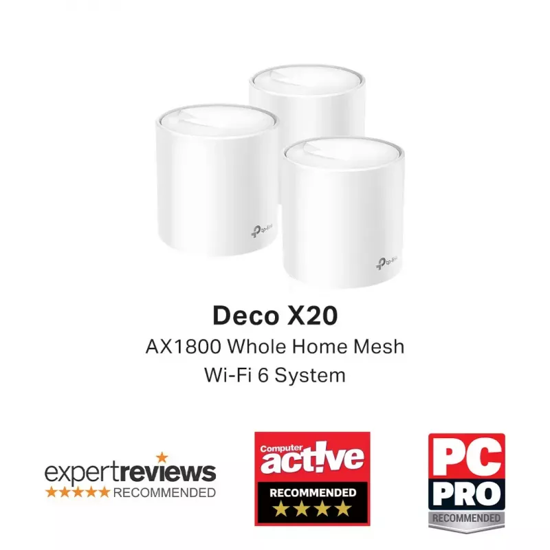TP-Link AX1800 Whole Home Mesh Wi-Fi 6 systeem, 3-pack