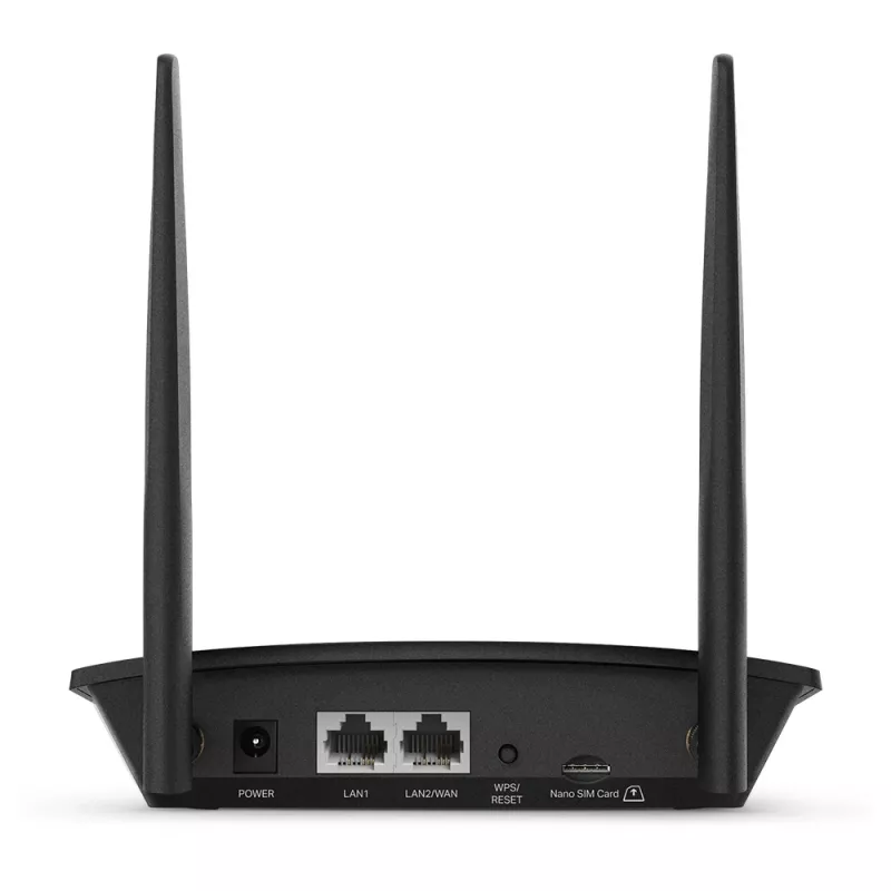 TP-Link TL-MR100 WLAN-router Fast Ethernet single-band (2,4 GHz) 4G zwart