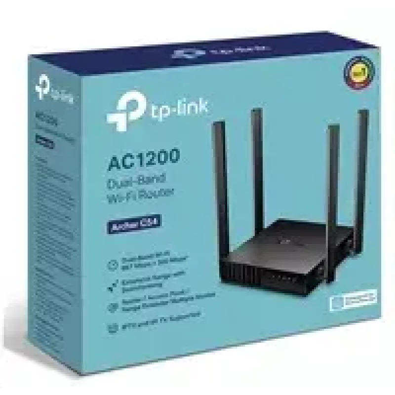TP-Link Archer C54 WLAN-router Fast Ethernet dualband (2,4 GHz / 5 GHz) zwart