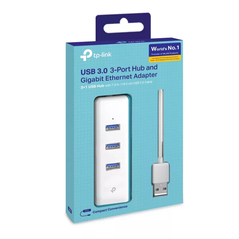 TP-Link UE330 laptop-dock/poortreplicator bedraad USB 3.2 Gen 1 (3.1 Gen 1) Type-A wit