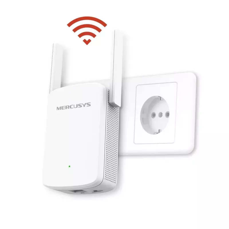 WLAN-bereikversterker MERCUSYS ME30 AC1200 — dualband 802.11b/g, 2 externe antennes, 1x RJ-45