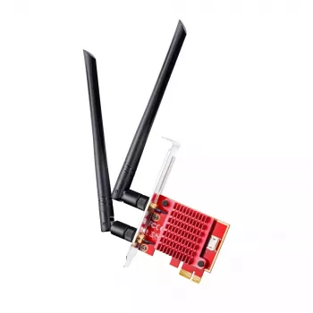 Interne WLAN/Bluetooth PCIe-netwerkkaart Cudy WE3000S — triband 2.4/5/6 GHz, Intel AX210, Bluetooth 5.2, 2400 Mbit/s, full-height/low-profile