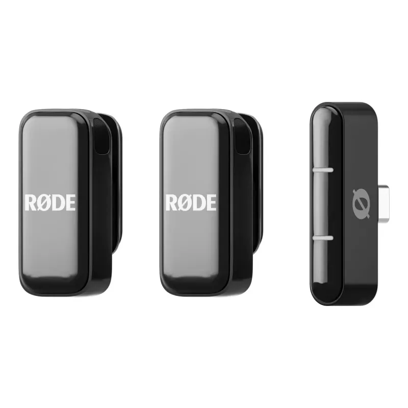 Kleefmicrofoon-radiosysteem Rode Wireless Micro zwart