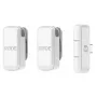 Clip-on-microfoon RØDE Wireless Micro — draadloze USB-lavalier, 20–20000 Hz, 24-bit, 100 m bereik, wit