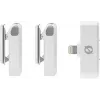 Draadloos microfoonsysteem Rode Wireless Micro Lightning – omnidirectioneel, 48 kHz/24-bit, 7 u accu, 100 m bereik, wit