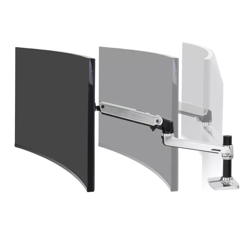 Ergotron LX bureau-monitorarm voor LCD, gepolijst aluminium