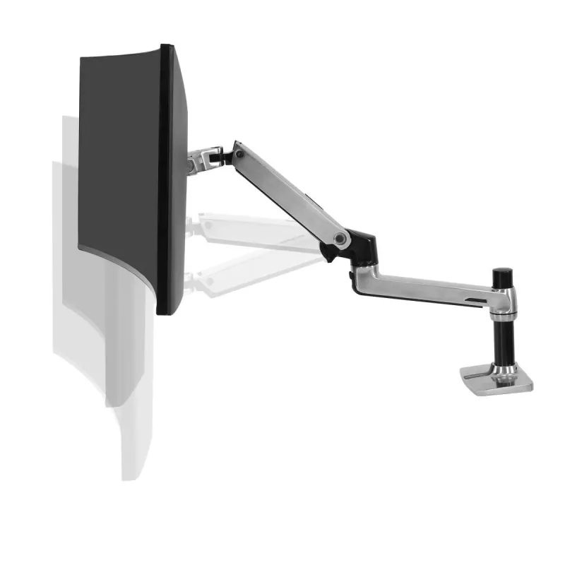 Ergotron LX bureau-monitorarm voor LCD, gepolijst aluminium