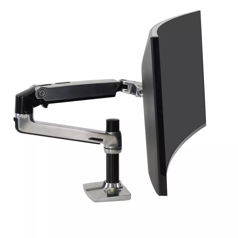 Ergotron LX bureau-monitorarm voor LCD, gepolijst aluminium